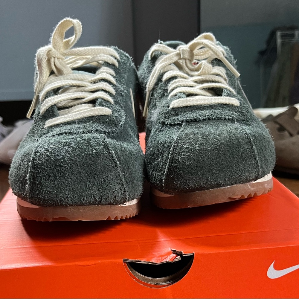 Nike Cortez vintage suede in green - Picture 4 of 7